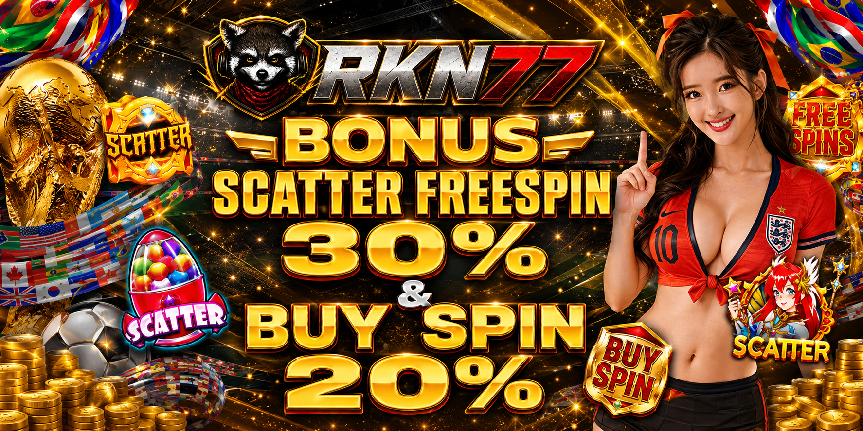 BONUS SCATTER FREESPIN 30% & BUY SPIN 20%